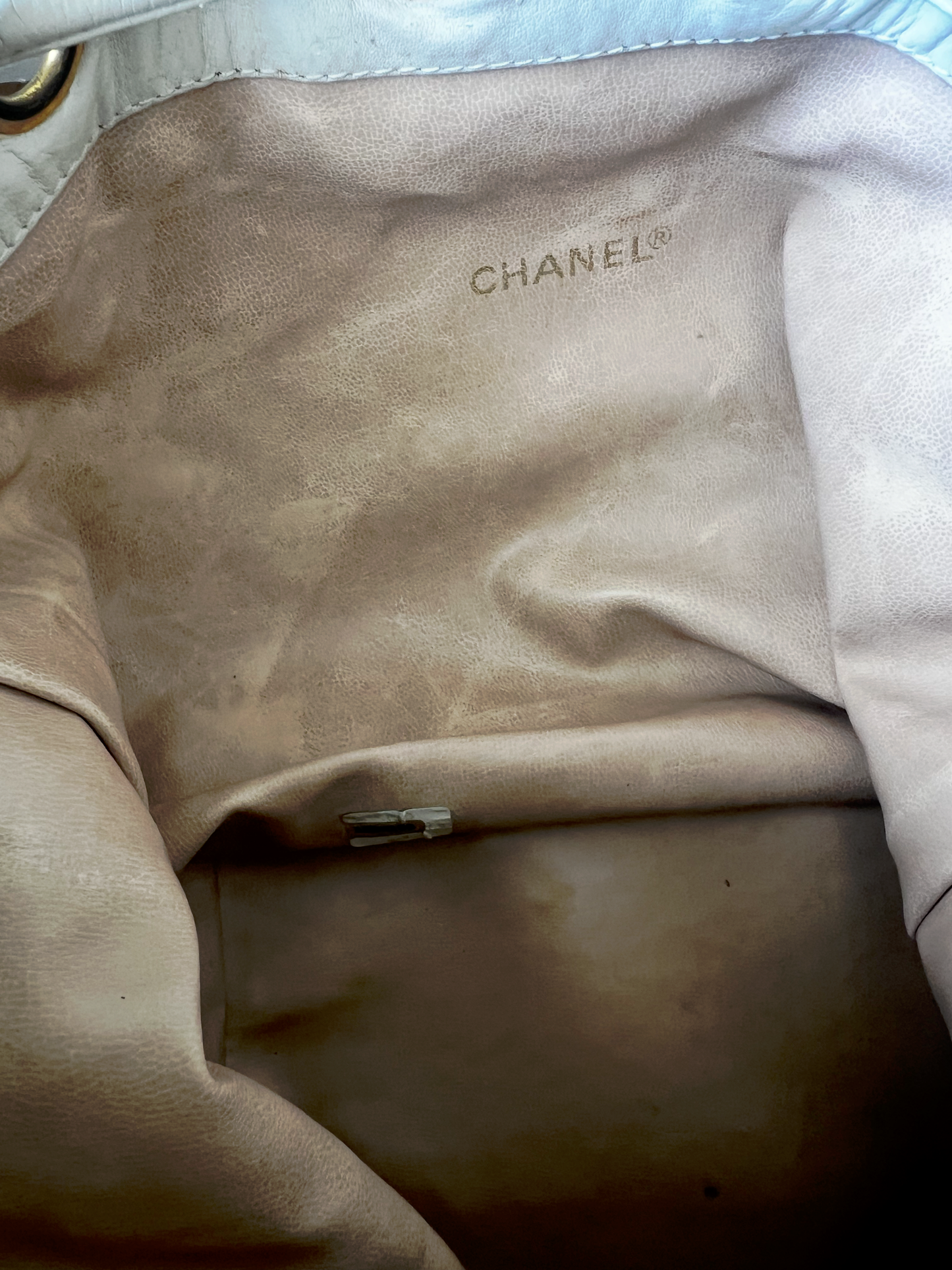 Chanel Vintage Drawstring Bucket Shoulder Bag