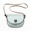 Celine Vintage white/tan leather crossbody bag