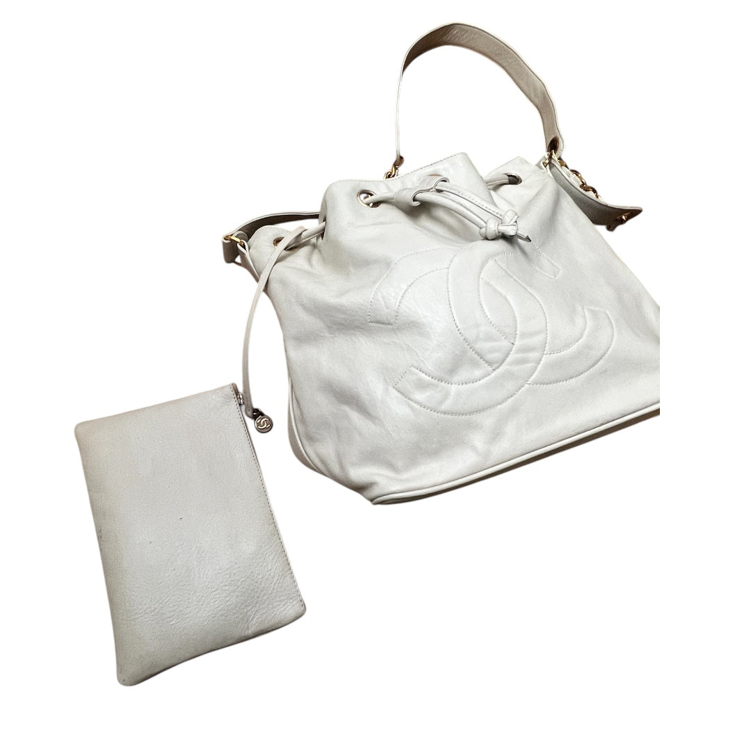 Chanel Vintage Drawstring Bucket Shoulder Bag