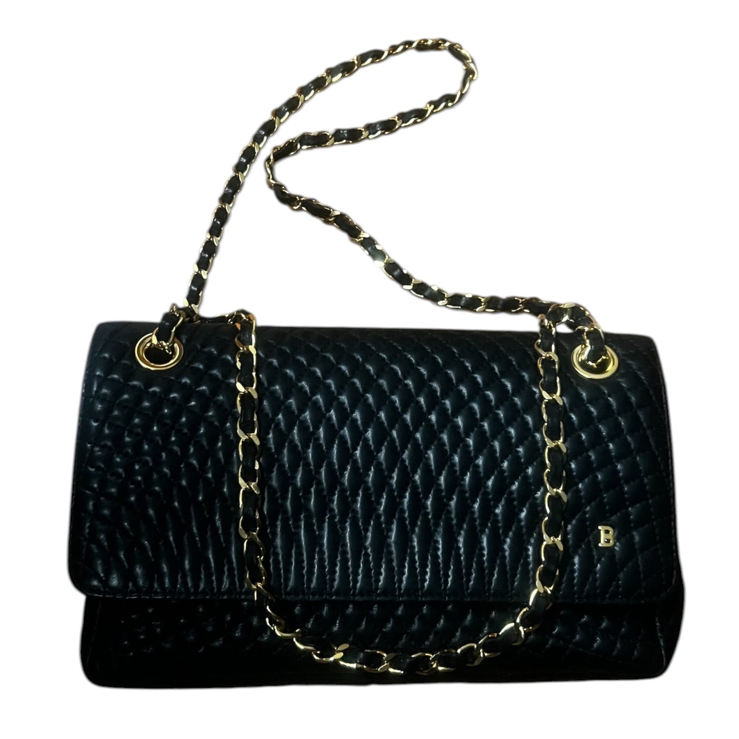 Bally Quilted Double Chain Shoulder Bag