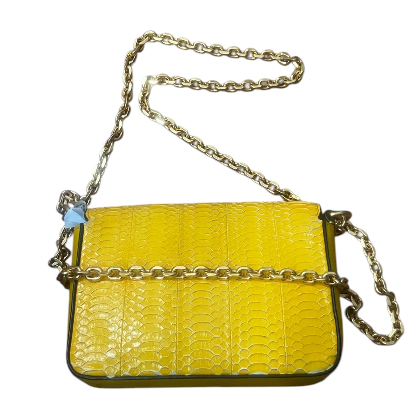 Tory Burch Python Embossed Leather Double Chain Shoulder Bag
