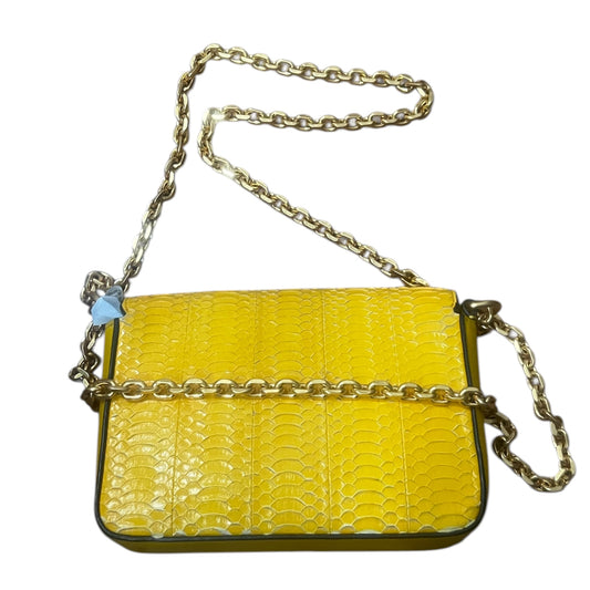 Tory Burch Python Embossed Leather Double Chain Shoulder Bag