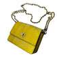 Tory Burch Python Embossed Leather Double Chain Shoulder Bag