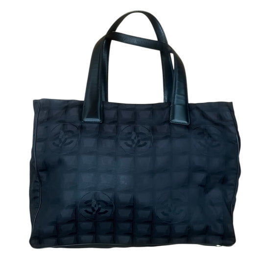 Chanel Black Travel Line CC Tote Bag