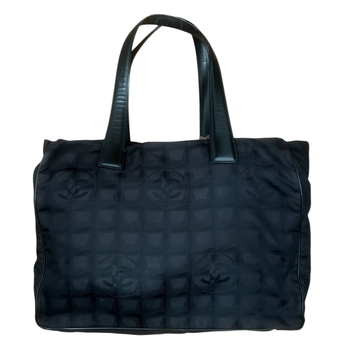 Chanel Black Travel Line CC Tote Bag