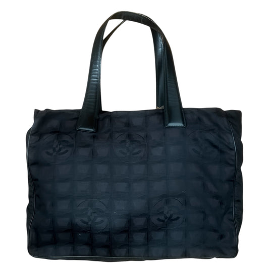 Chanel Black Travel Line CC Tote Bag