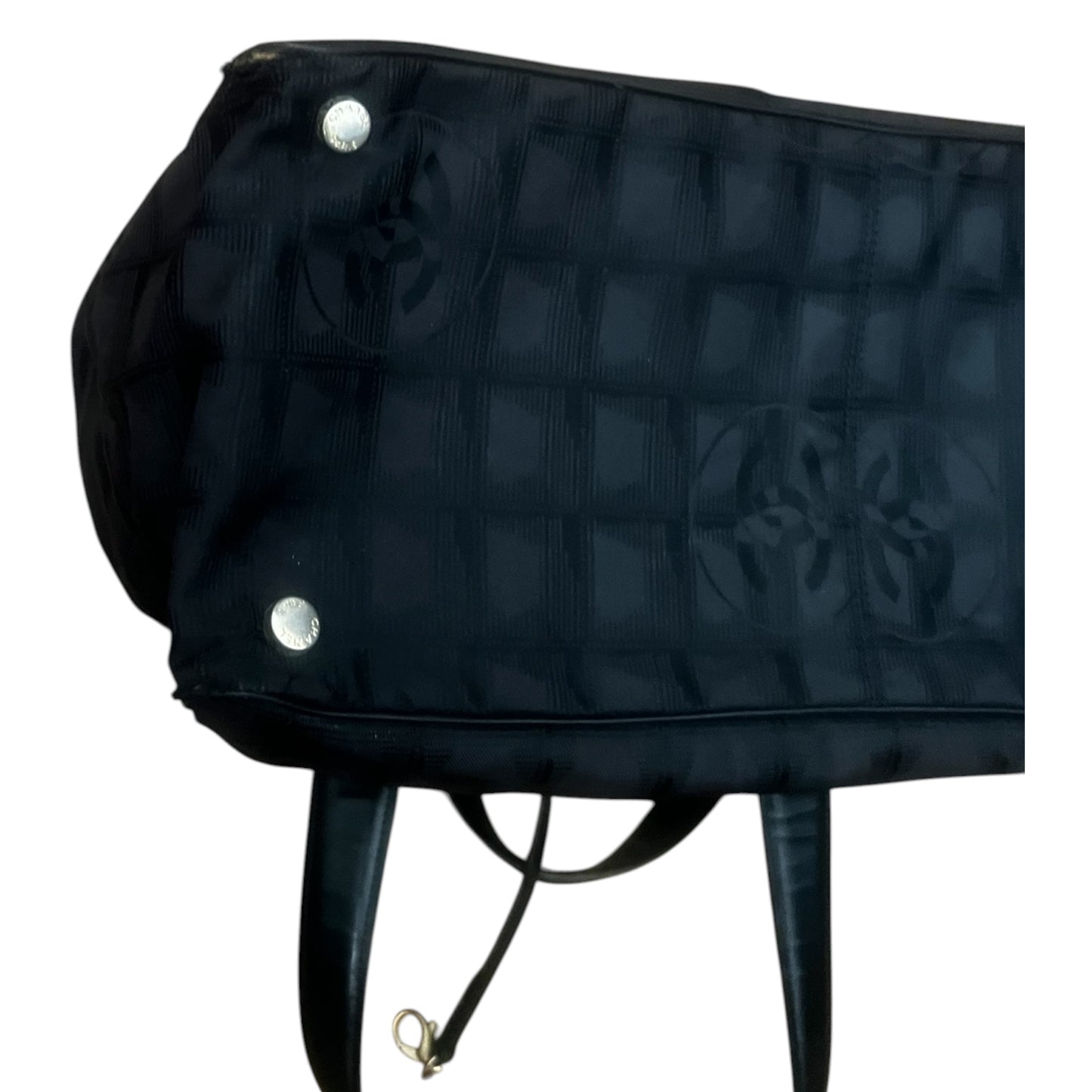 Chanel Black Travel Line CC Tote Bag