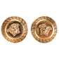 VERSACE Medusa Gold Stud Earring